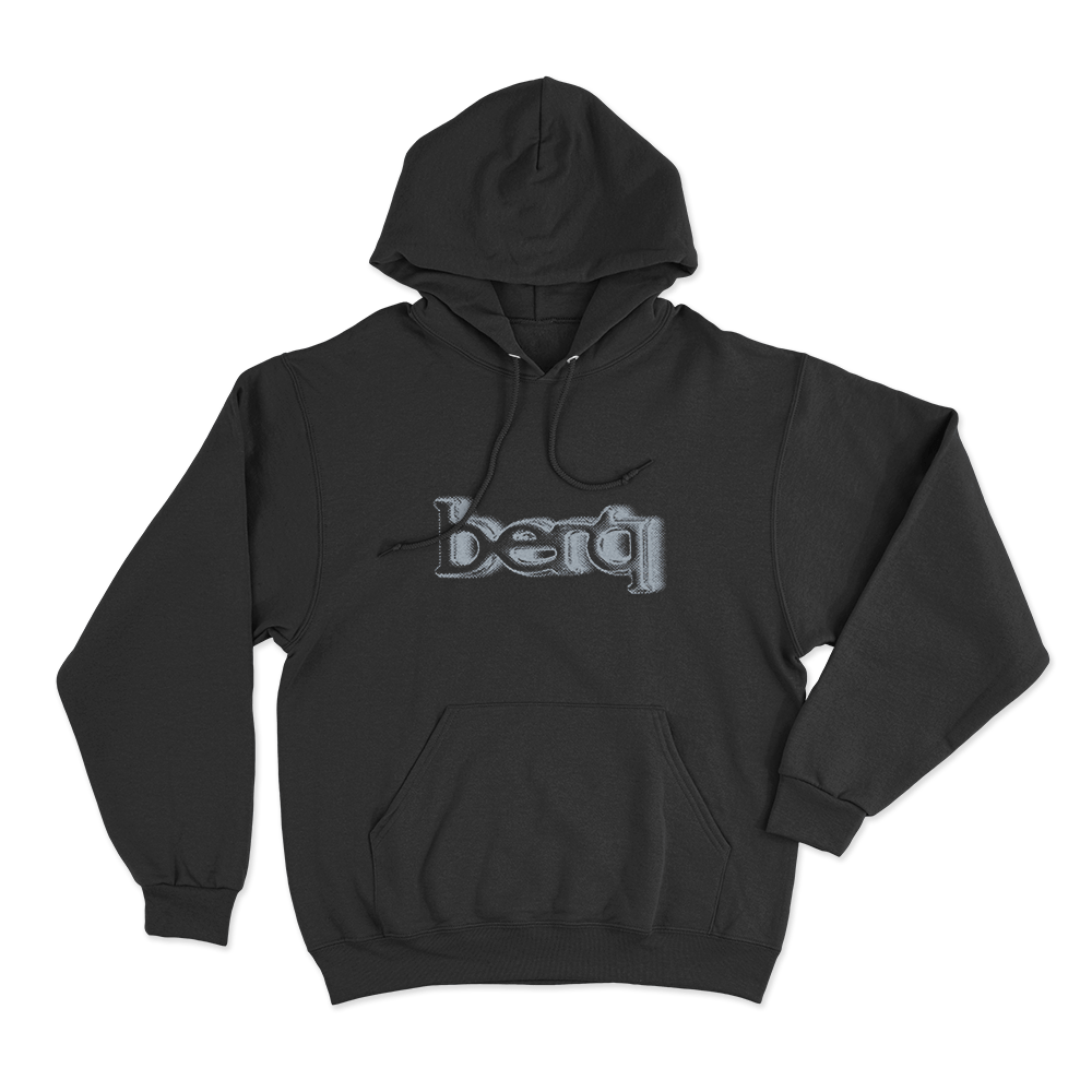 Berq Halftone Logo Unisex Hoodie Black Berq Halftone Logo Unisex Hoodie Black