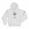 Berq Wine Glass Unisex Hoodie White